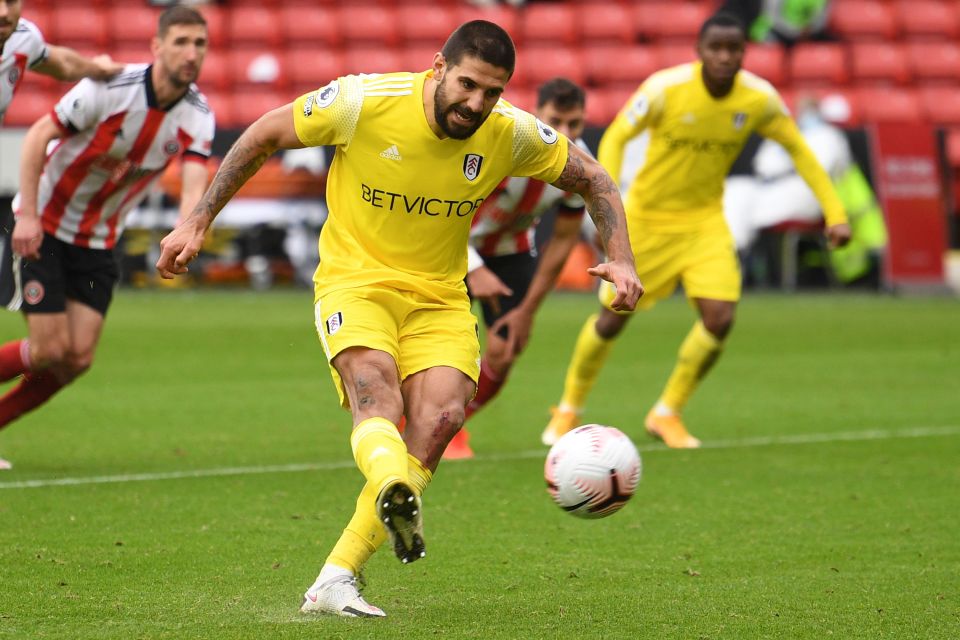 Aleksandar Mitrovic had the chance to open the scoring from the spot