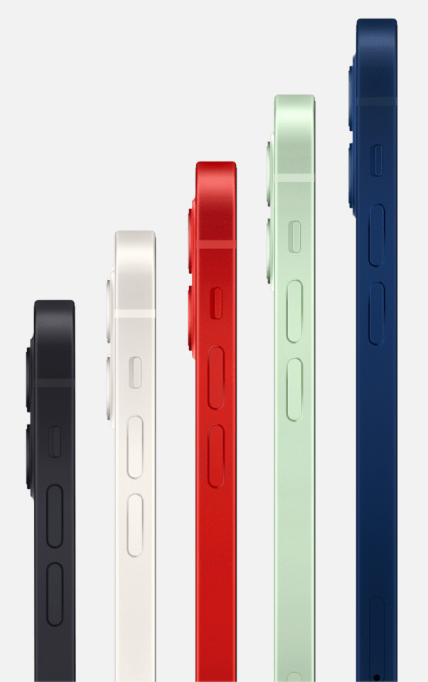 There are five colour options available for the iPhone 12