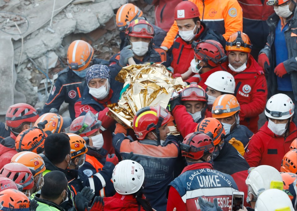 Members of Elif's family were also found, but tragically her brother didn't make it