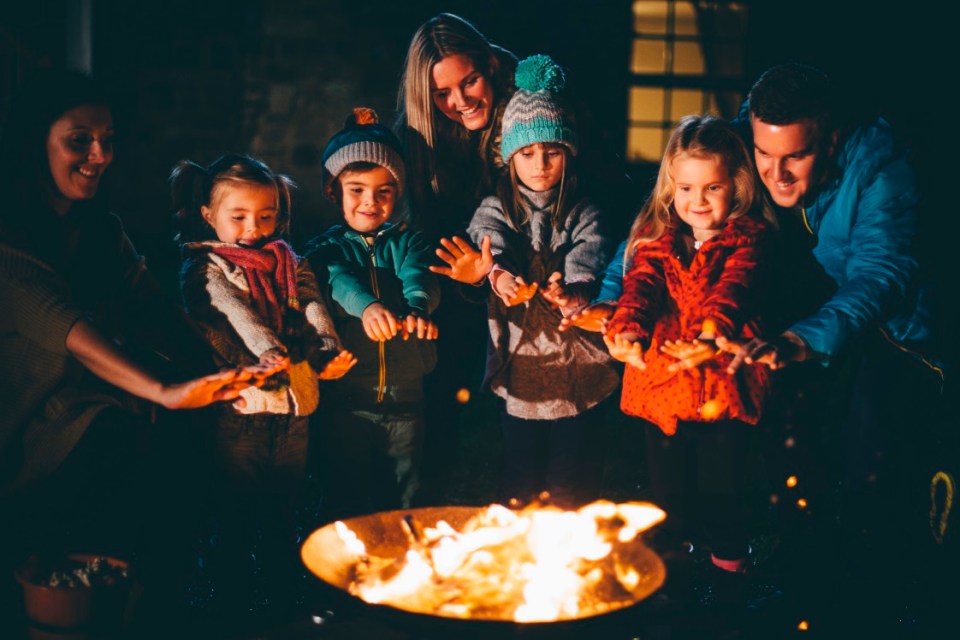 It's traditional to light bonfires and let off fireworks on November 5