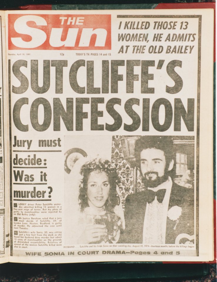 The Sun reports the Ripper's confession back in 1981