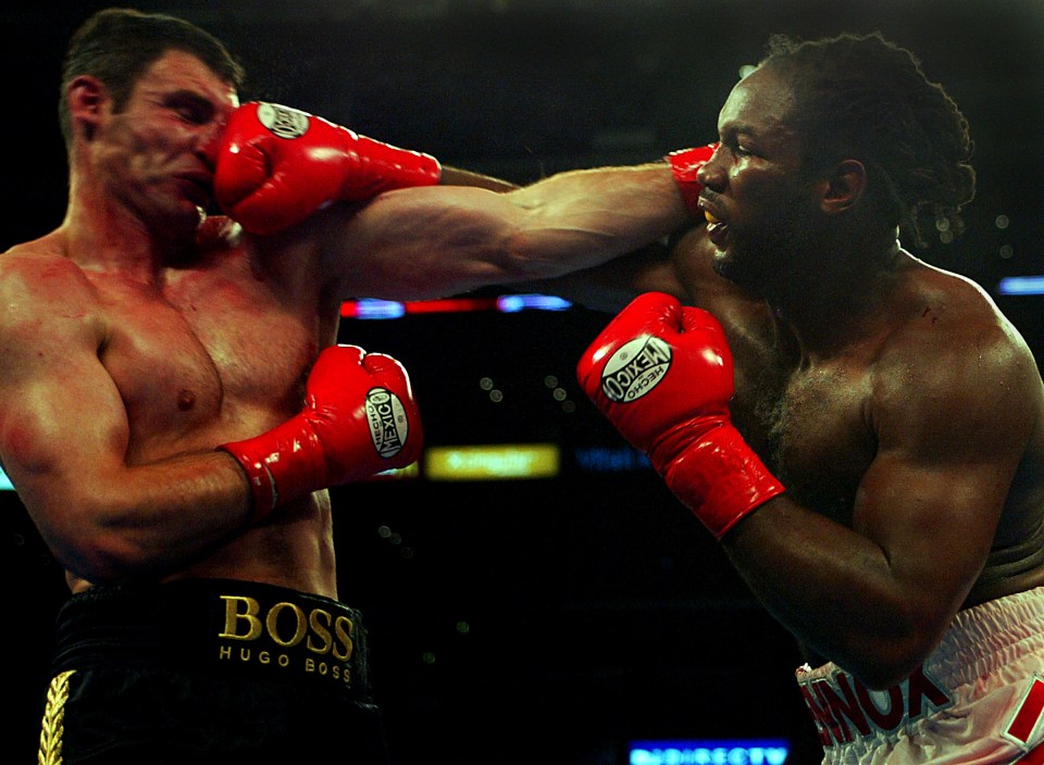 Lennox Lewis beat Vitali Klitschko in his final-ever fight