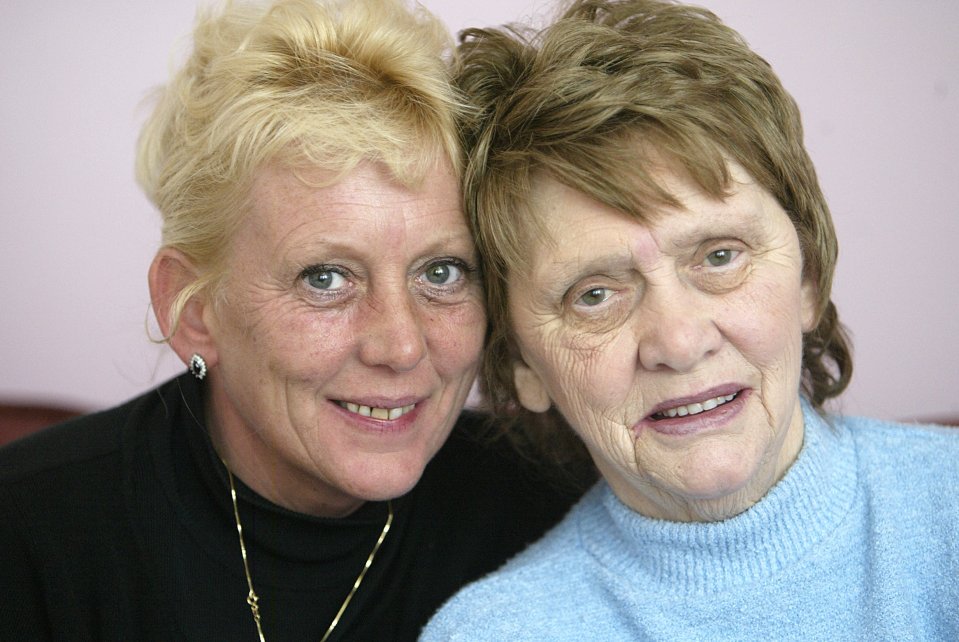Olive Smelt (right) with her daughter Julie Lowry, who also welcomed the news