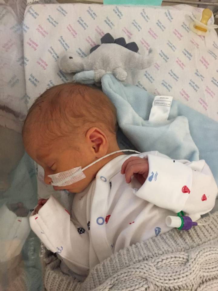 Josie was grateful for donated baby blankets to keep Reggie cosy while he was cared for at Bath’s Royal United Hospital