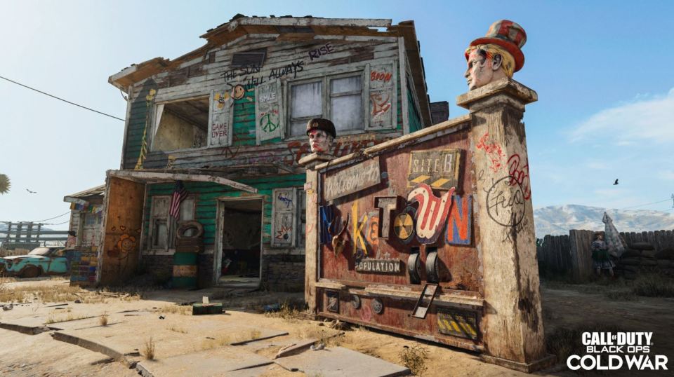 Nuketown looks very different with the pristine neighbourhoods replaced by rundown houses