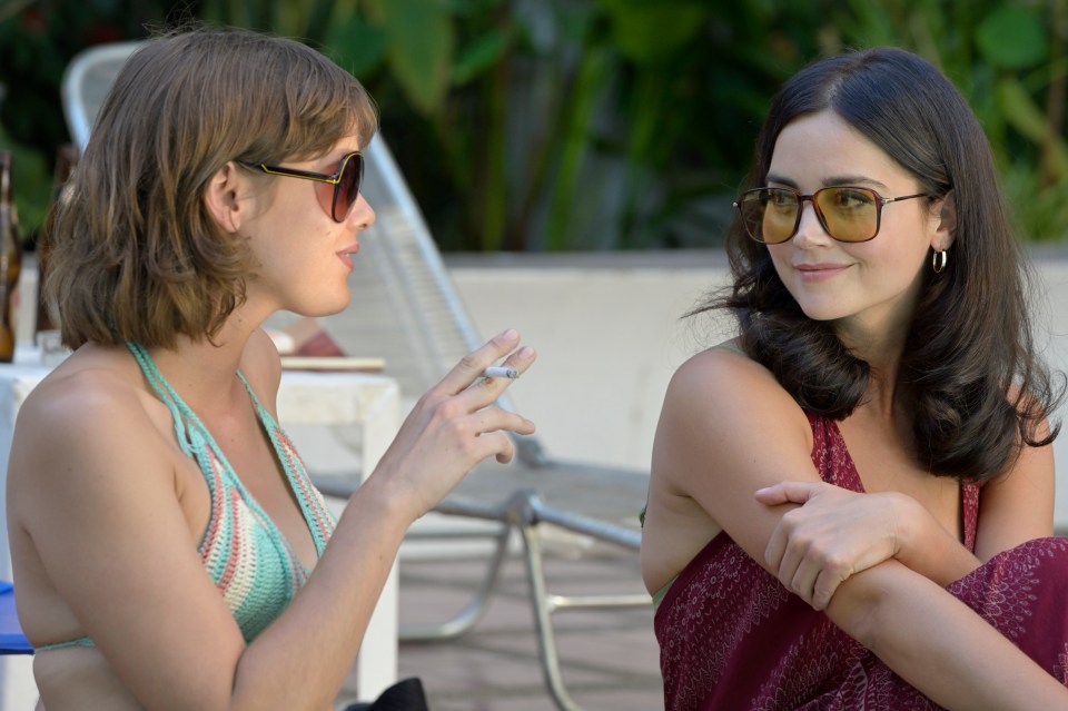 Jenna Coleman and Ellie Bamber rock the retro look in BBC's upcoming  series The Serpent