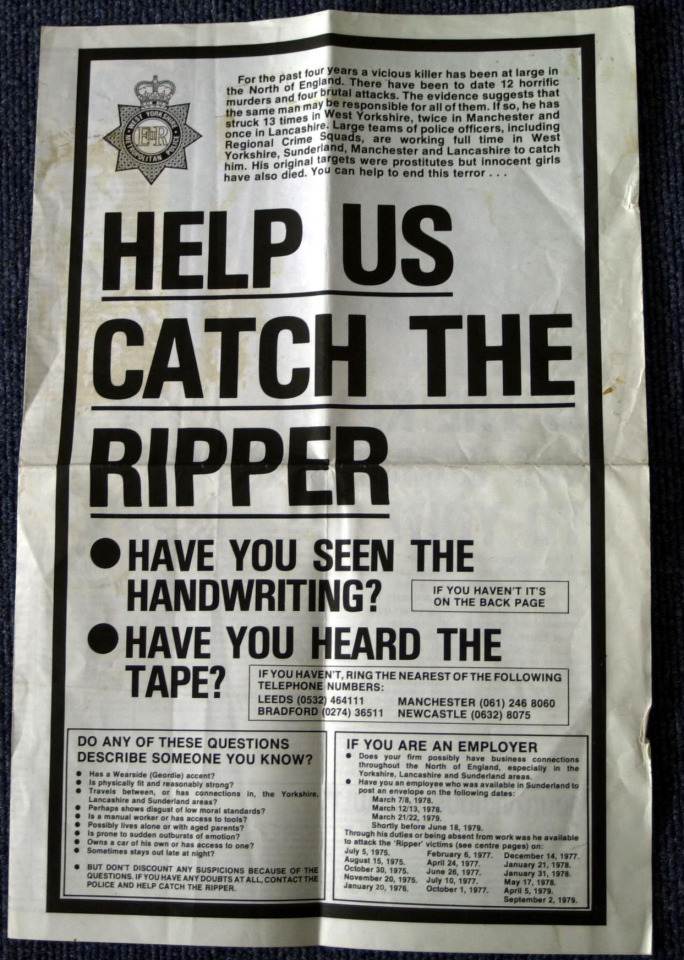 A wanted poster released in 1979