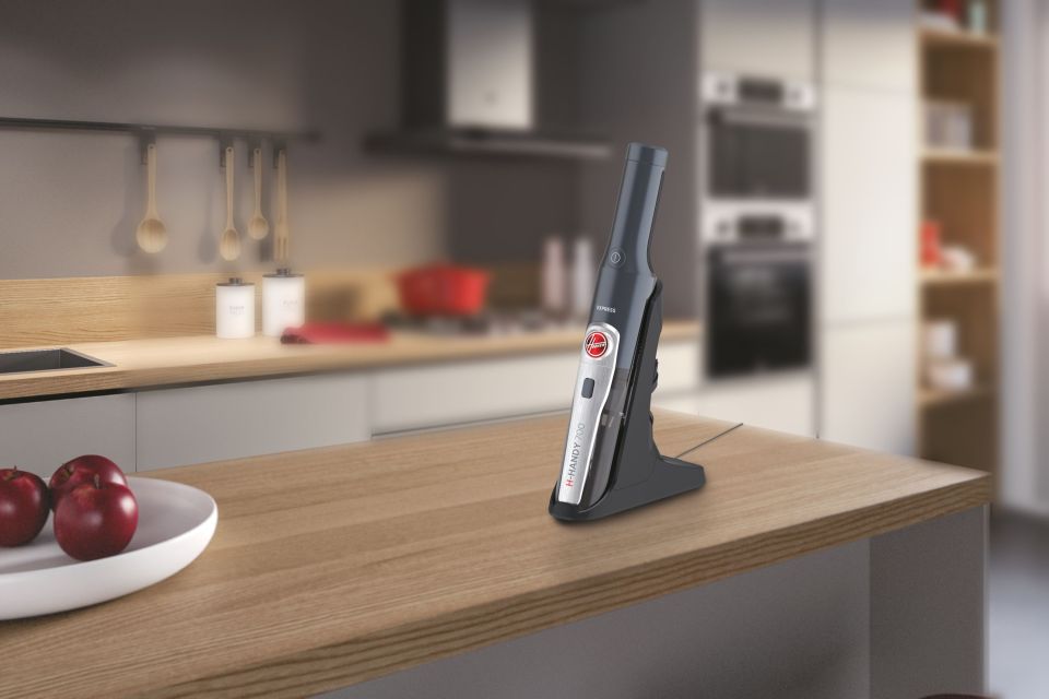 The Hoover H-Handy has a neat base for storage