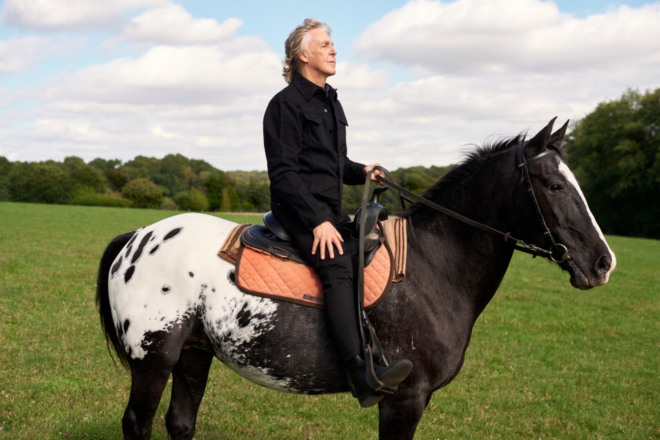 Paul also spent lockdown surrounded by his family in the countryside