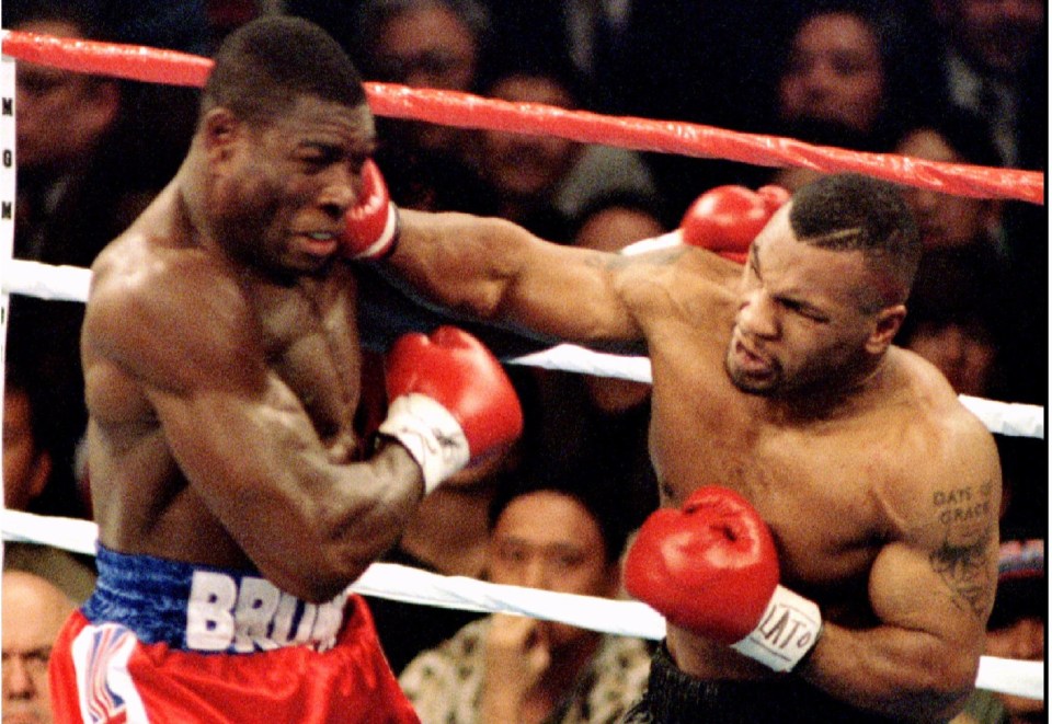The Brooklyn bad boy brutalised the brave Brit in their 1996 rematch for the WBC title