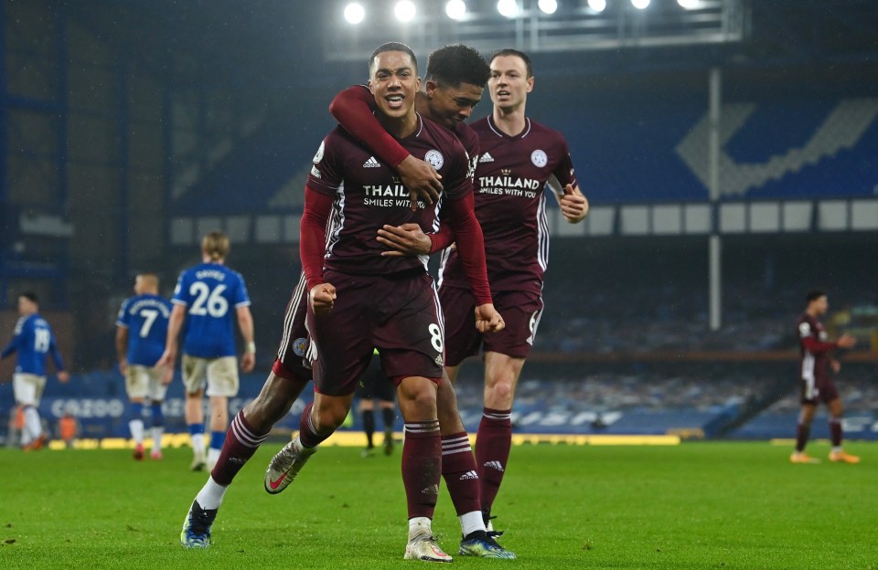 Youri Tielemans salvaged a point for Leicester at Everton