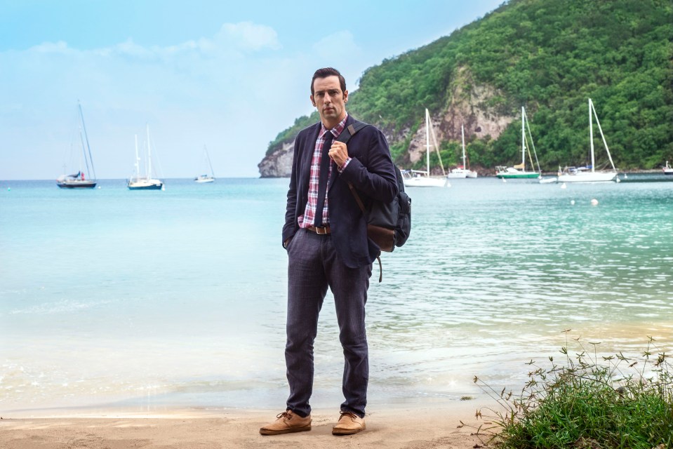 Ralf plays DI Neville Parker and spends months on the island of Guadeloupe filming 