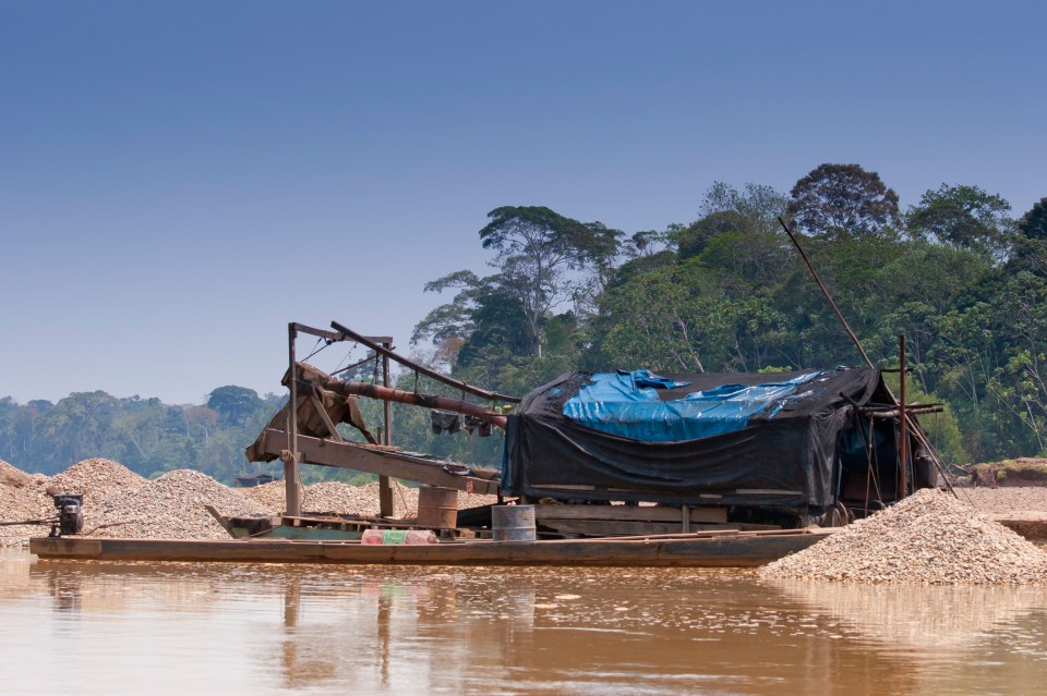 Illegal mining is rife in Madre de Dios region of south eastern Peru