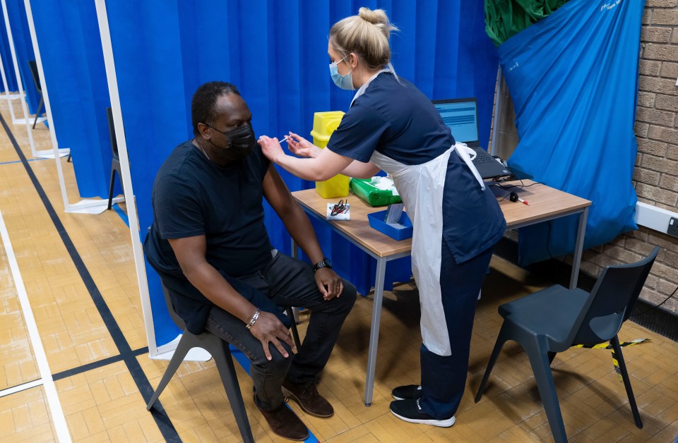 Official data shows black Britons are up to 4.7 times more likely not to have had their Covid jab