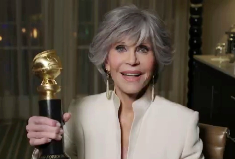 Jane Fonda was awarded a lifetime achievement honour