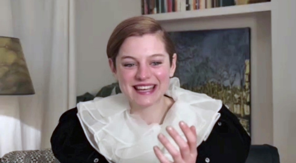 Emma Corrin bagged a gong for her role as Diana in The Crown