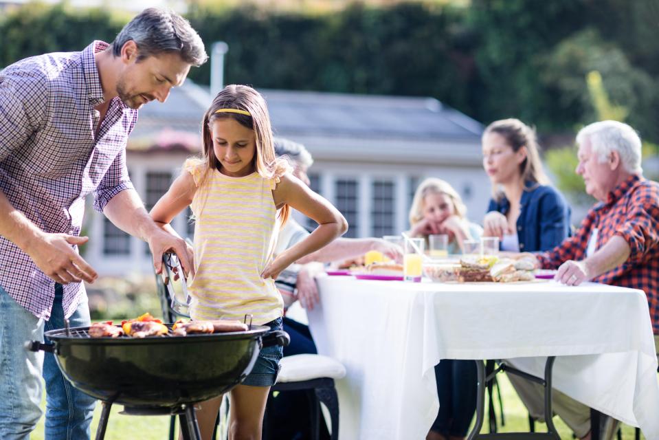 They say men with little or no experience who decide to cook outside as the weather improves cook food which ends up being a 'disaster'