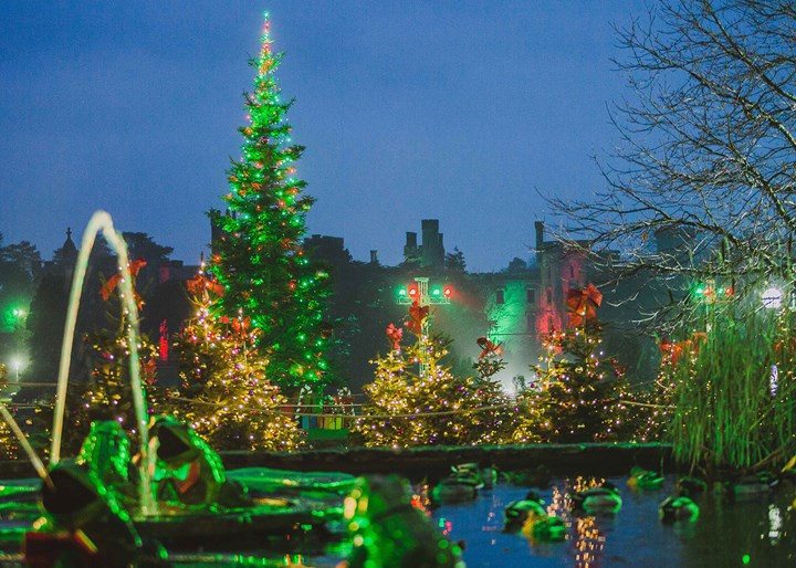 UK theme parks transform at Christmas time, like Alton Towers with its festive lights