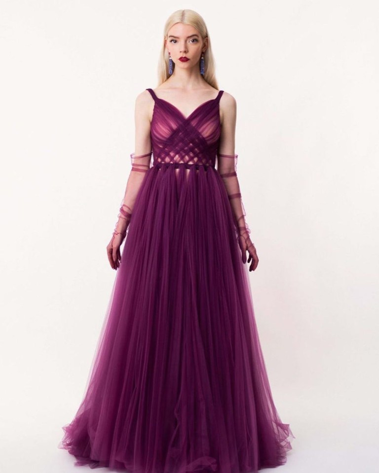 The Queen’s Gambit star Anya Taylor-Joy – who wore a striking purple dress for the virtual ceremony – was named Best Actress at the Golden Globes