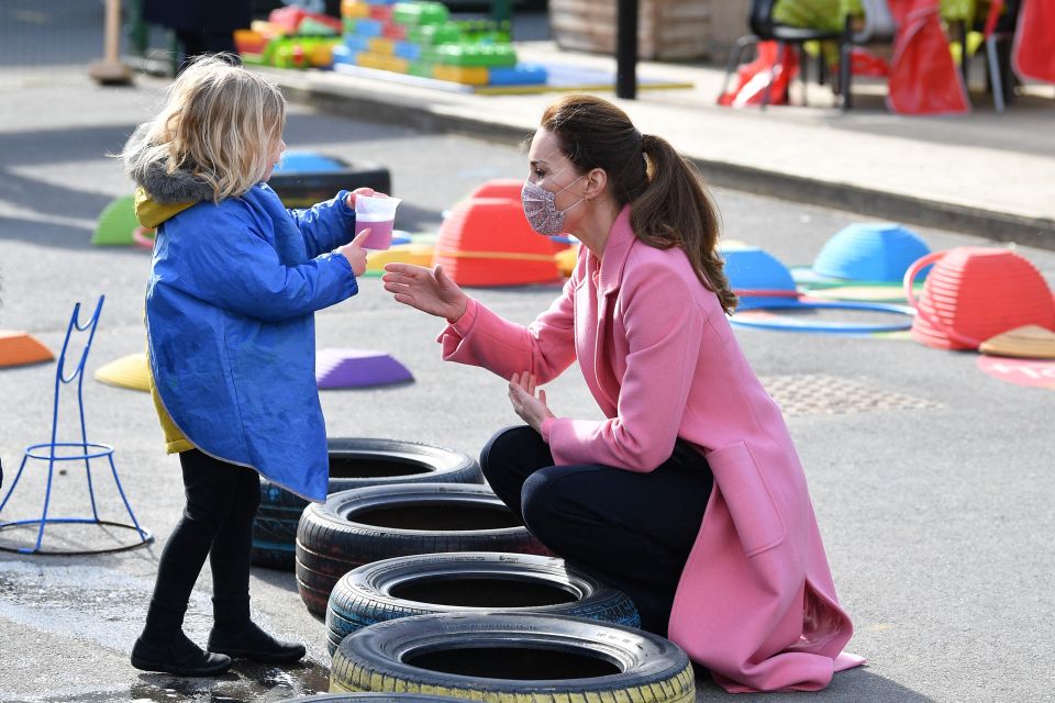 The royal couple visited a school in London - and William spoke out about allegations made during the chat