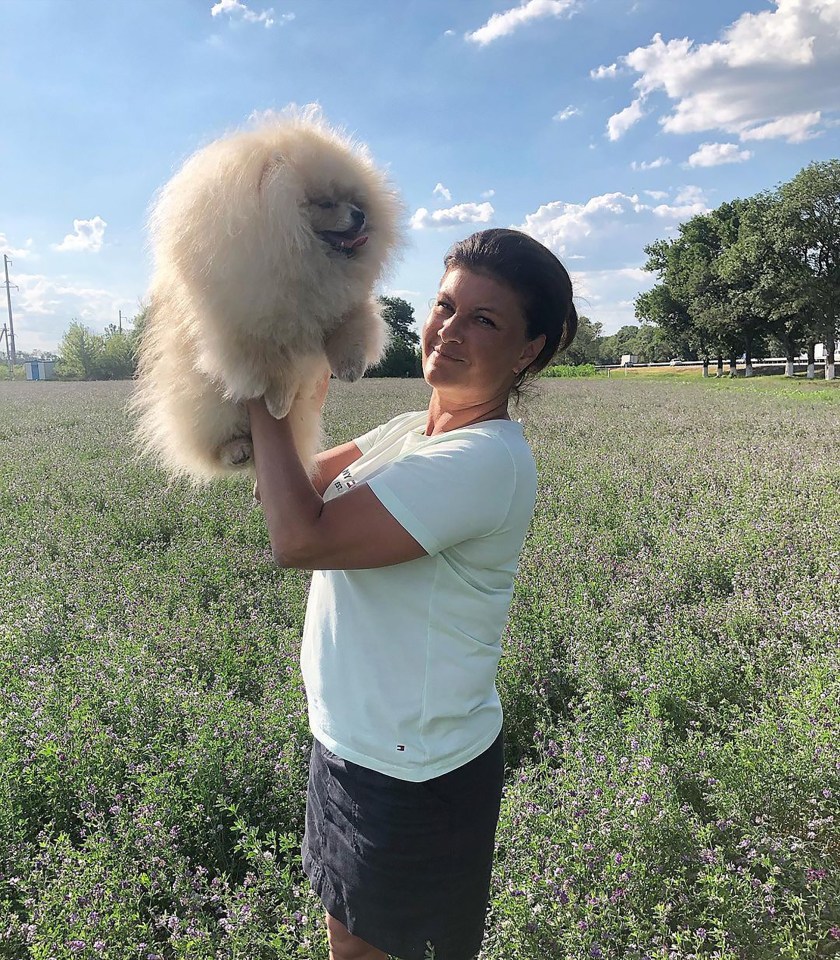 Irwin with owner Natalia Volgunina, 49, from Moscow