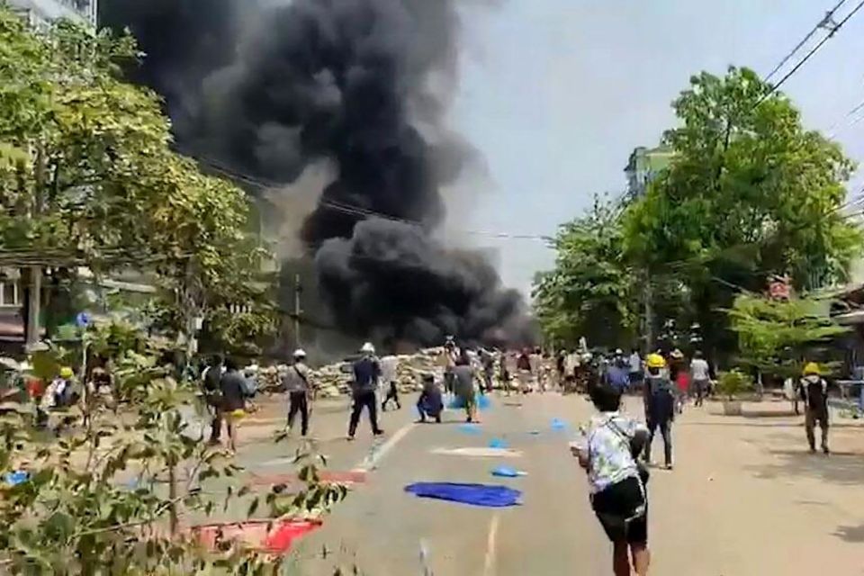 Wild scenes erupted on the streets