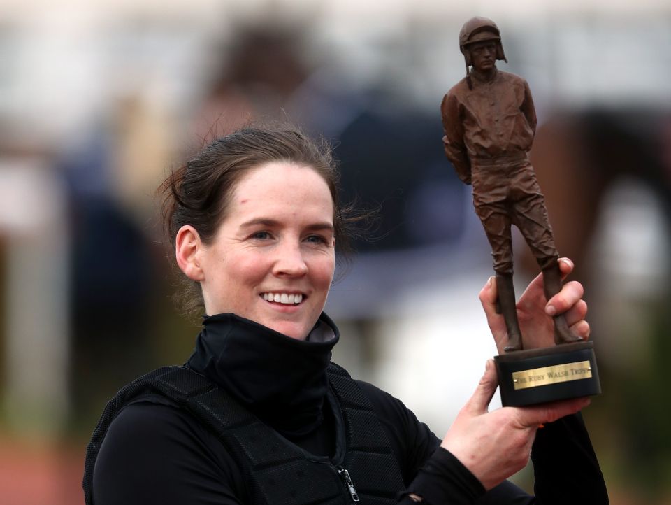 Blackmore with The Ruby Walsh Trophy