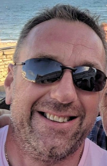 Steve Hopkins, pictured, confronted the suspect at Crawley College yesterday