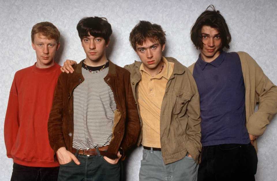 Blur pictured in 1991