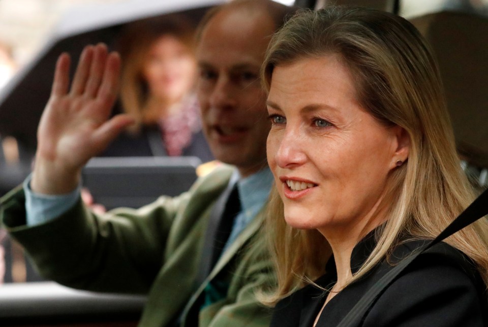 The Countess of Wessex had tears in her eyes as she spoke of the Queen's strength