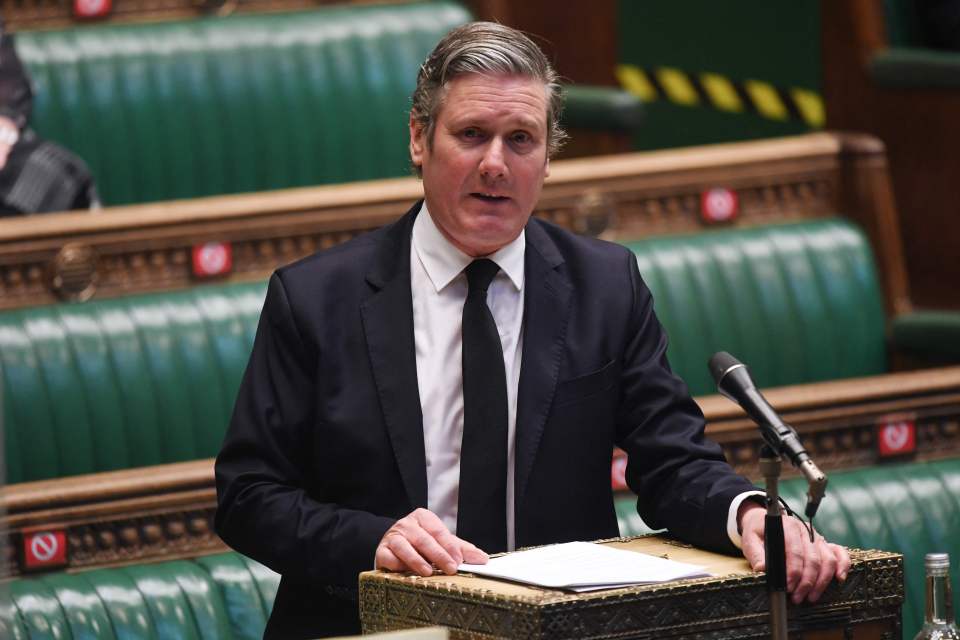 Sir Keir Starmer joked that Line of Duty chiefs should have a look at the Government