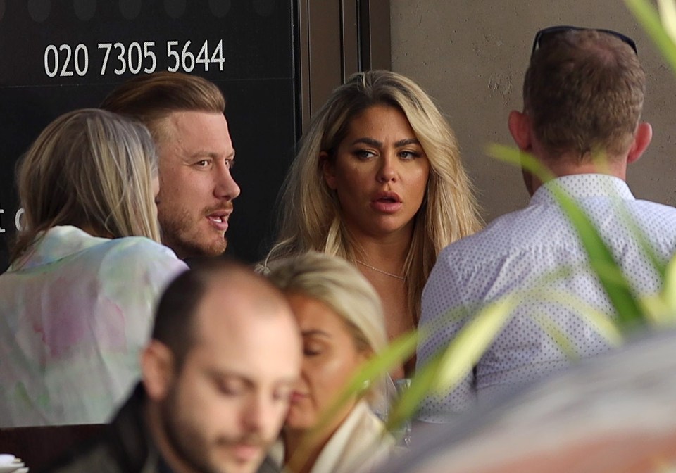 The pair were at a 'business meeting' with a few other people
