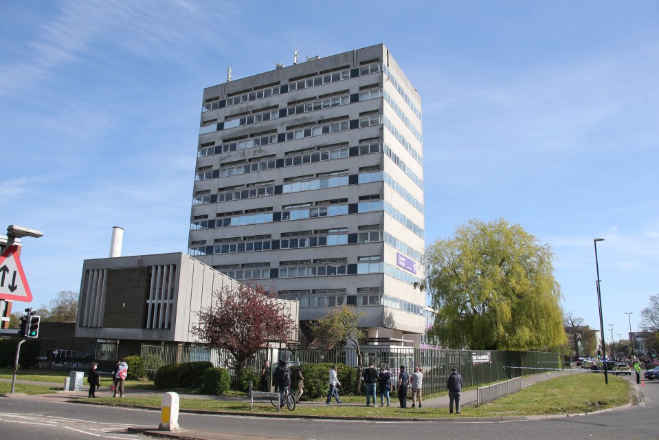 Sussex Police issued a desperate plea for locals to stay away from the area on Monday