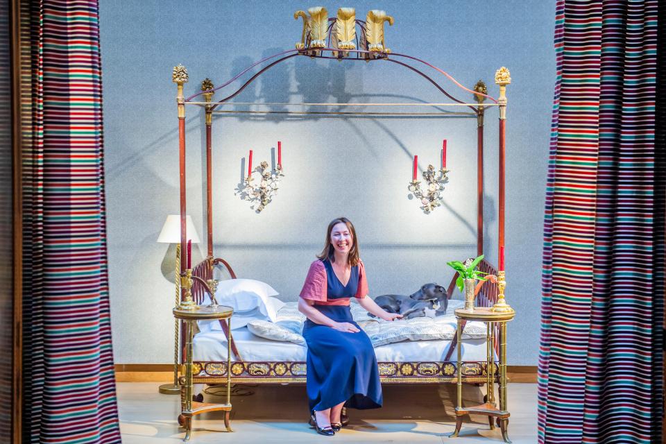 A preview of Lulu Lytle (pictured with her dog Panther) of Soane Britain's collaboration with Christies