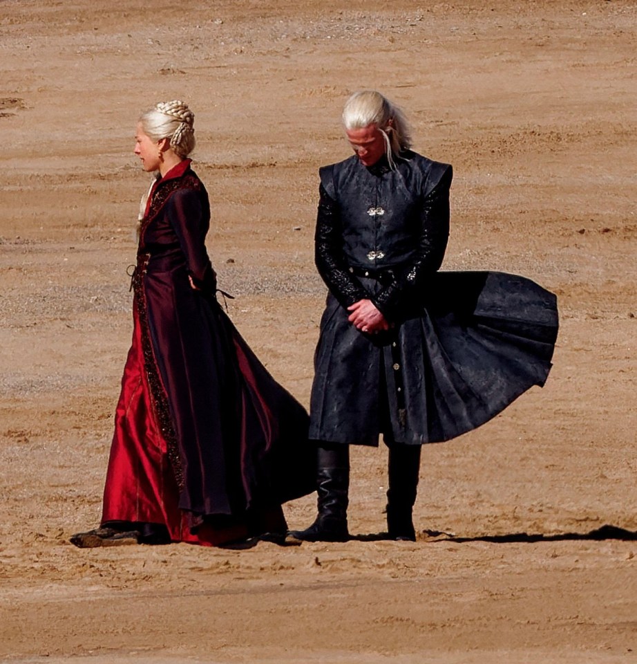 The pair were seen filming in Holywell Bay in Cornwall