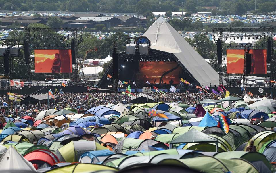 A view of the Pyramid Stage at the festival in 2019