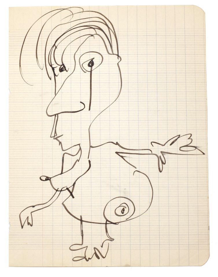 This scrawl is one of two by John Lennon that together went for £9,563