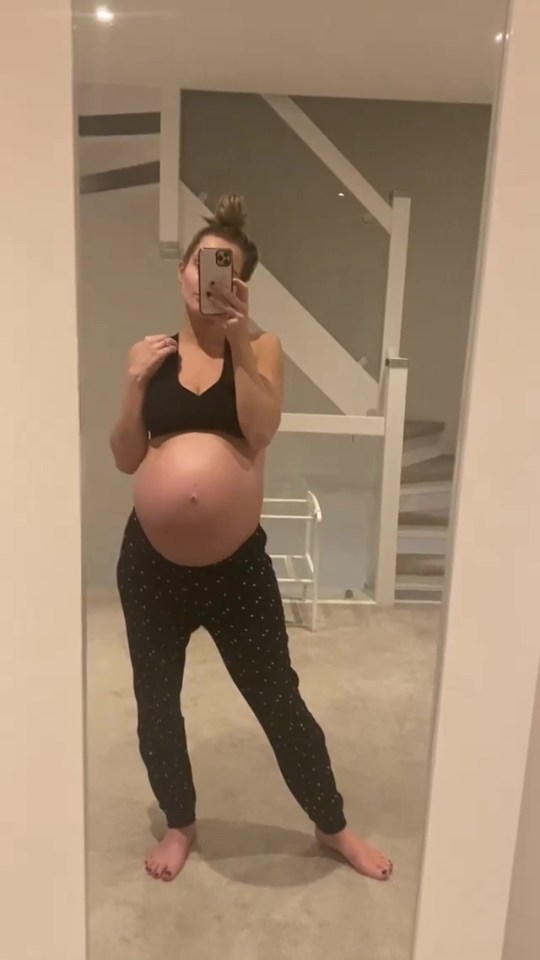She gave birth to son Charlie in February