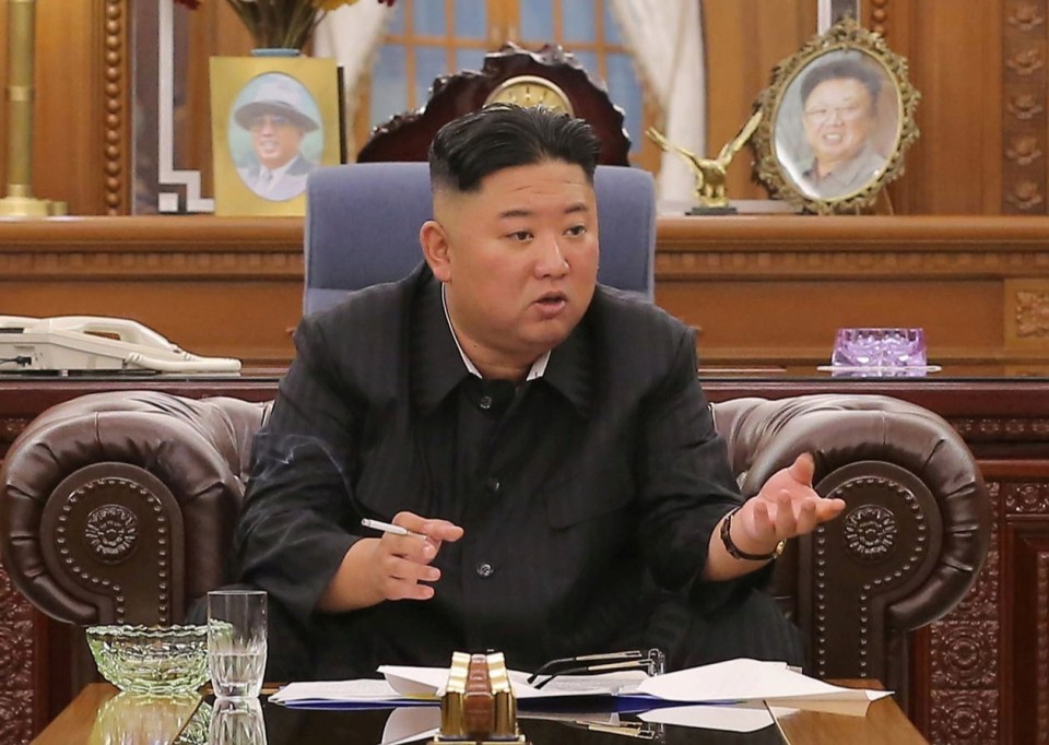 New pictures show the North Korean leader has lost weight but is still smoking