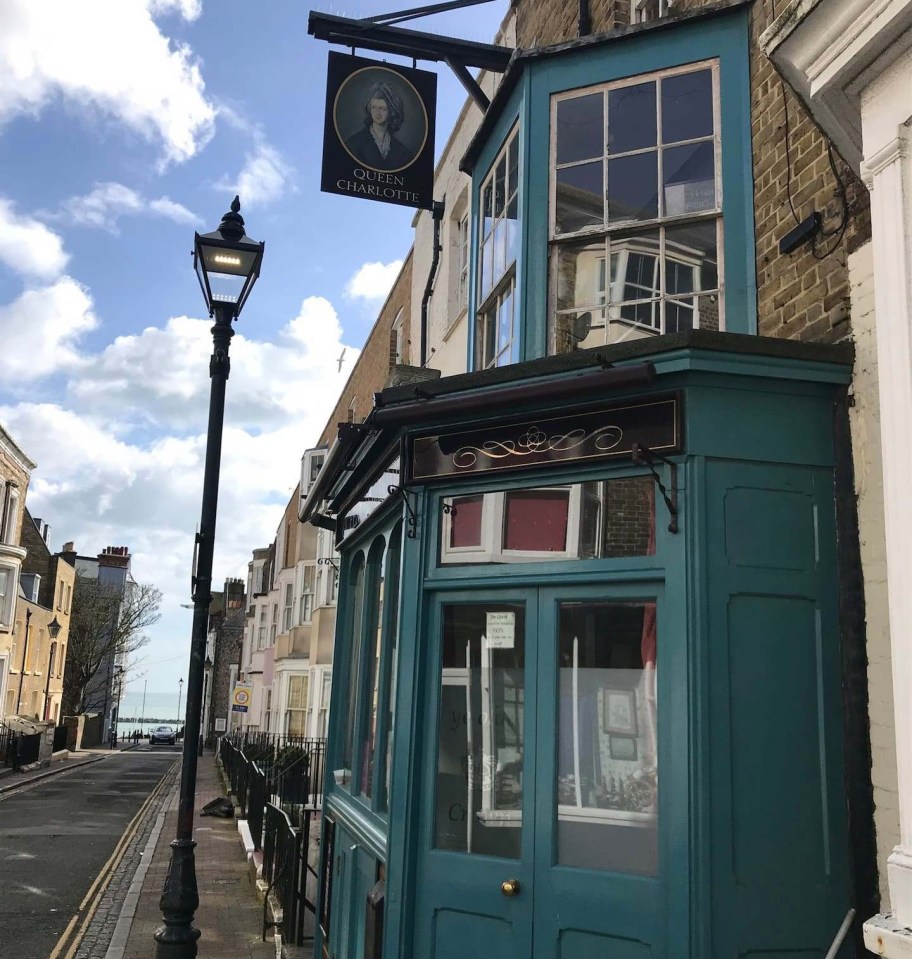 The Queen Charlotte bar is a bohemian affair close to the sea