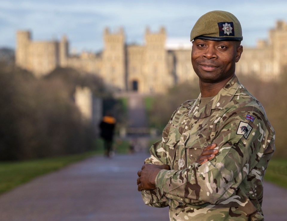 Gill made headlines last year when he became the first black Regimental Sergeant Major in the Queen’s elite bodyguards