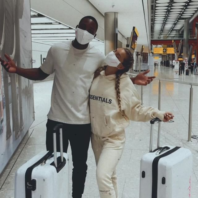 Lucinda and Aaron Francis returned to the UK yesterday - but Brad was a no show