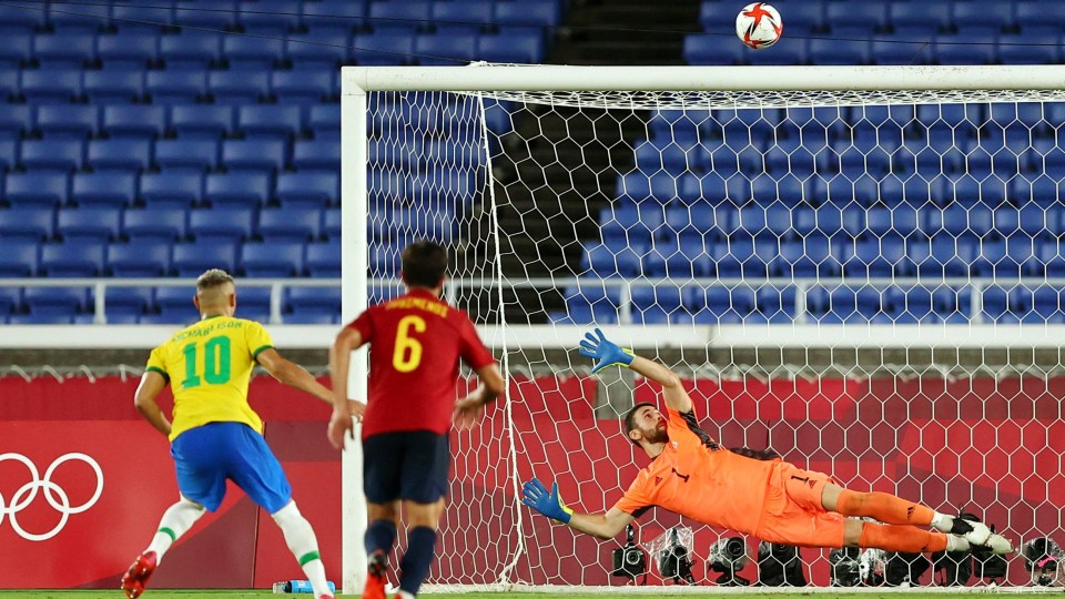 Richarlison skied his penalty well over the top when the game was goalless