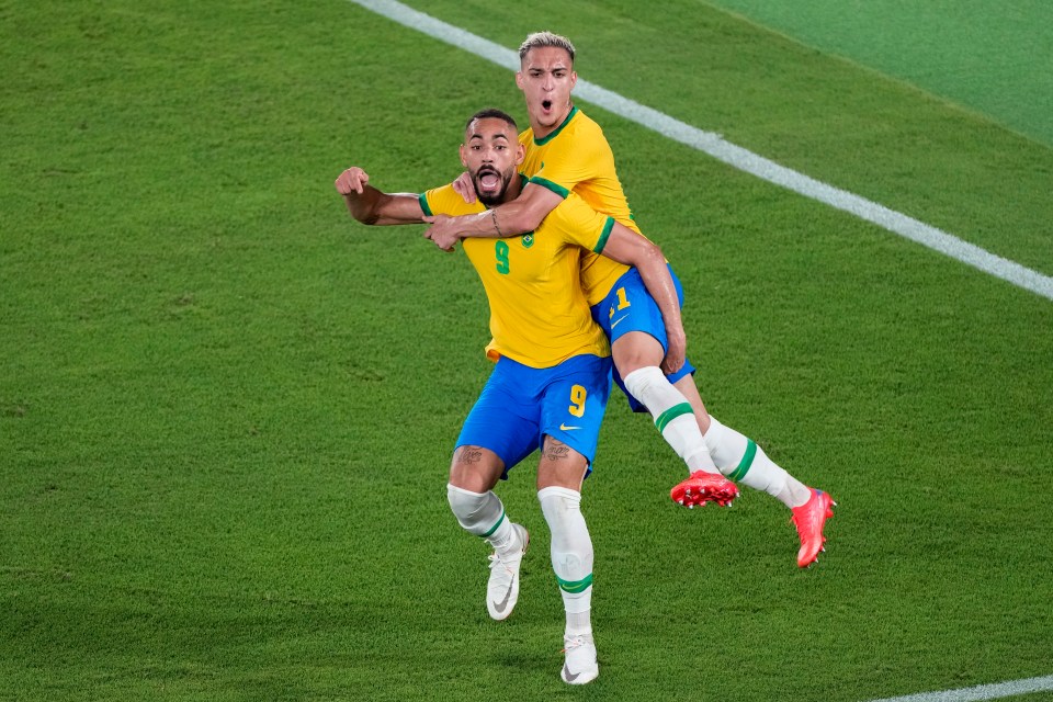Cunha slotted home coolly to give Brazil the lead in first half stoppage time