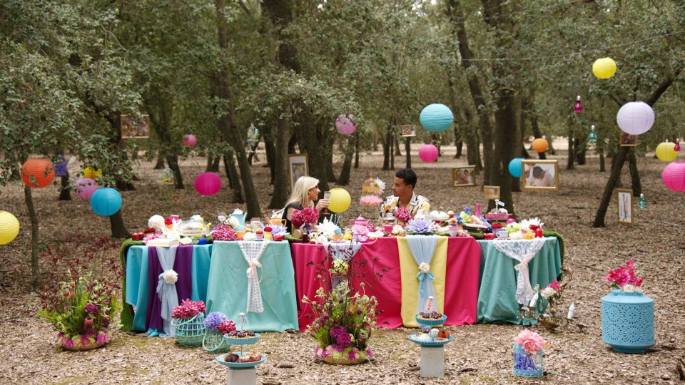 The couple enjoy an adorable wonderland-themed final date