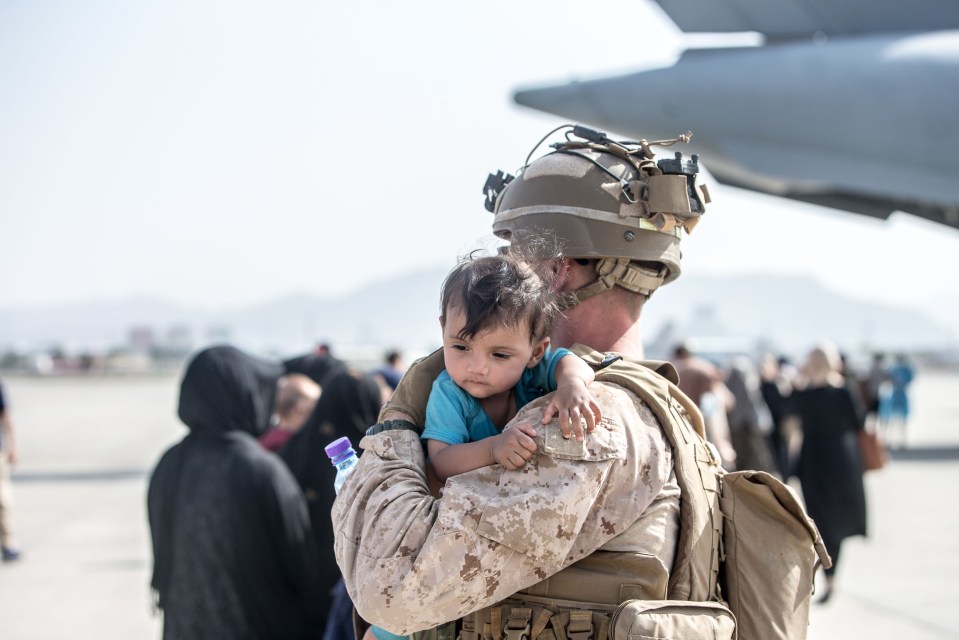 Many desperate families have handed their babies to soldiers