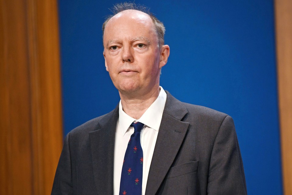 The Joint Committee on Vaccination and Immunisation has lagged behind other countries in ruling on the rollout for 12 to 15-year-olds - pictured Professor Chris Whitty
