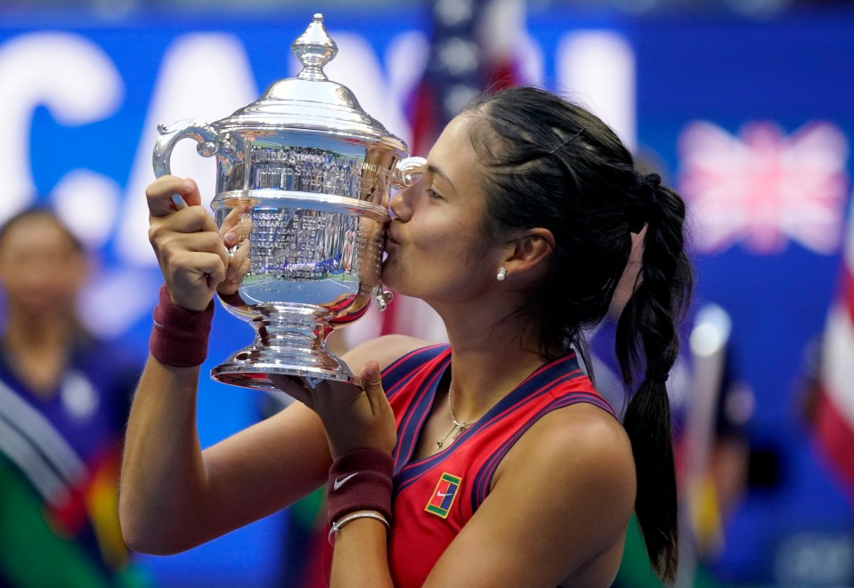 Raducanu made history with her triumph in the States