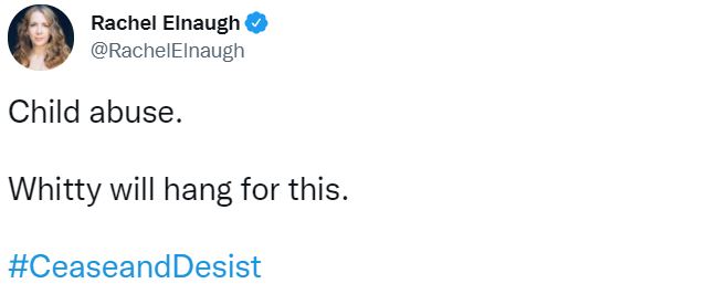 She's been blasted online for the 'vile' tweet