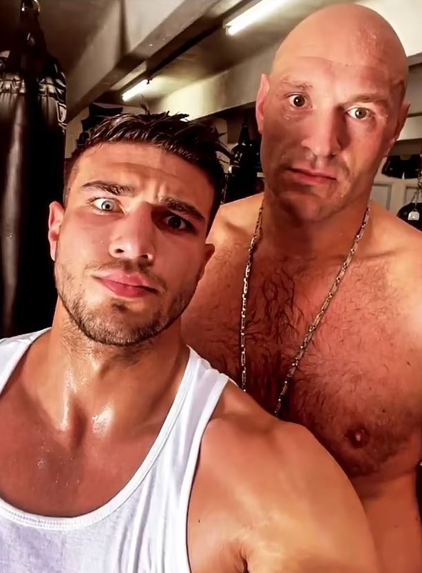 Tommy Fury (left) will have half-brother Tyson in his corner against Jake Paul